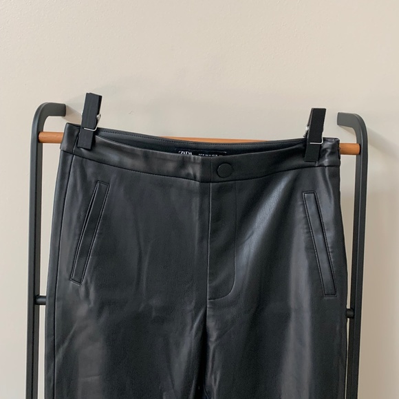 Zara Faux Leather Leggings - Picture 1 of 6